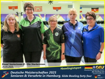 Foto des Albums: Fotoalbum 1 von den Deutschen Meisterschaften 2025 der Seniorinnen, Senioren & Versehrte in Hamburg, Gilde Bowling forty four