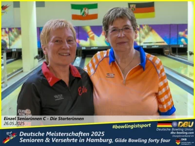 Foto des Albums: Fotoalbum 1 von den Deutschen Meisterschaften 2025 der Seniorinnen, Senioren & Versehrte in Hamburg, Gilde Bowling forty four