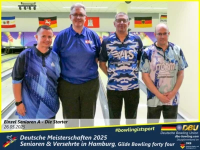 Foto des Albums: Fotoalbum 1 von den Deutschen Meisterschaften 2025 der Seniorinnen, Senioren & Versehrte in Hamburg, Gilde Bowling forty four