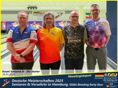 Foto des Albums: Fotoalbum 1 von den Deutschen Meisterschaften 2025 der Seniorinnen, Senioren & Versehrte in Hamburg, Gilde Bowling forty four
