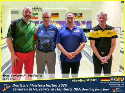 Foto des Albums: Fotoalbum 1 von den Deutschen Meisterschaften 2025 der Seniorinnen, Senioren & Versehrte in Hamburg, Gilde Bowling forty four