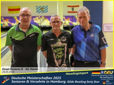 Foto des Albums: Fotoalbum 1 von den Deutschen Meisterschaften 2025 der Seniorinnen, Senioren & Versehrte in Hamburg, Gilde Bowling forty four