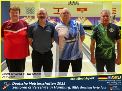 Foto des Albums: Fotoalbum 1 von den Deutschen Meisterschaften 2025 der Seniorinnen, Senioren & Versehrte in Hamburg, Gilde Bowling forty four