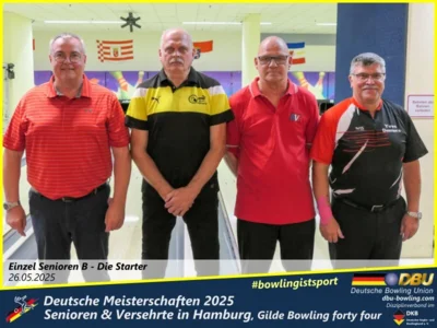 Foto des Albums: Fotoalbum 1 von den Deutschen Meisterschaften 2025 der Seniorinnen, Senioren & Versehrte in Hamburg, Gilde Bowling forty four