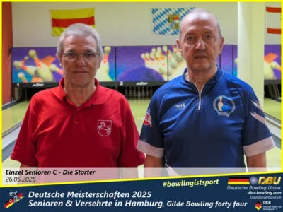 Foto des Albums: Fotoalbum 1 von den Deutschen Meisterschaften 2025 der Seniorinnen, Senioren & Versehrte in Hamburg, Gilde Bowling forty four