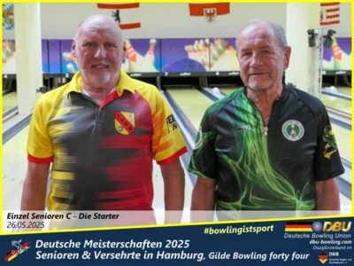 Foto des Albums: Fotoalbum 1 von den Deutschen Meisterschaften 2025 der Seniorinnen, Senioren & Versehrte in Hamburg, Gilde Bowling forty four