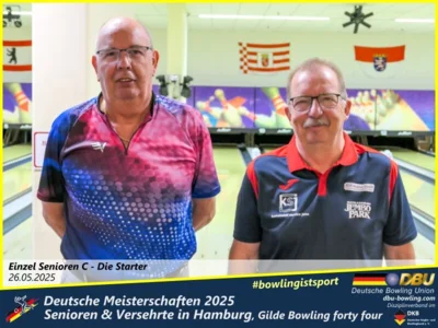 Foto des Albums: Fotoalbum 1 von den Deutschen Meisterschaften 2025 der Seniorinnen, Senioren & Versehrte in Hamburg, Gilde Bowling forty four