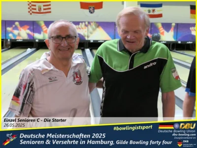 Foto des Albums: Fotoalbum 1 von den Deutschen Meisterschaften 2025 der Seniorinnen, Senioren & Versehrte in Hamburg, Gilde Bowling forty four
