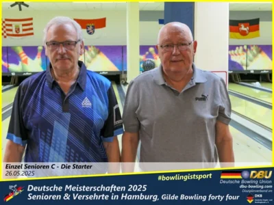 Foto des Albums: Fotoalbum 1 von den Deutschen Meisterschaften 2025 der Seniorinnen, Senioren & Versehrte in Hamburg, Gilde Bowling forty four