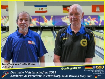 Foto des Albums: Fotoalbum 1 von den Deutschen Meisterschaften 2025 der Seniorinnen, Senioren & Versehrte in Hamburg, Gilde Bowling forty four