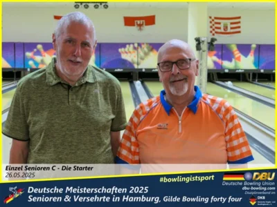 Foto des Albums: Fotoalbum 1 von den Deutschen Meisterschaften 2025 der Seniorinnen, Senioren & Versehrte in Hamburg, Gilde Bowling forty four