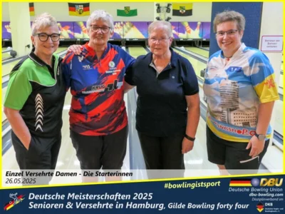 Foto des Albums: Fotoalbum 1 von den Deutschen Meisterschaften 2025 der Seniorinnen, Senioren & Versehrte in Hamburg, Gilde Bowling forty four