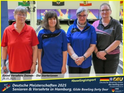 Foto des Albums: Fotoalbum 1 von den Deutschen Meisterschaften 2025 der Seniorinnen, Senioren & Versehrte in Hamburg, Gilde Bowling forty four