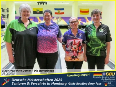 Foto des Albums: Fotoalbum 1 von den Deutschen Meisterschaften 2025 der Seniorinnen, Senioren & Versehrte in Hamburg, Gilde Bowling forty four