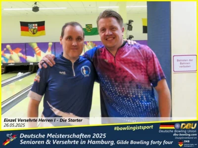 Foto des Albums: Fotoalbum 1 von den Deutschen Meisterschaften 2025 der Seniorinnen, Senioren & Versehrte in Hamburg, Gilde Bowling forty four