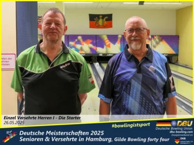 Foto des Albums: Fotoalbum 1 von den Deutschen Meisterschaften 2025 der Seniorinnen, Senioren & Versehrte in Hamburg, Gilde Bowling forty four