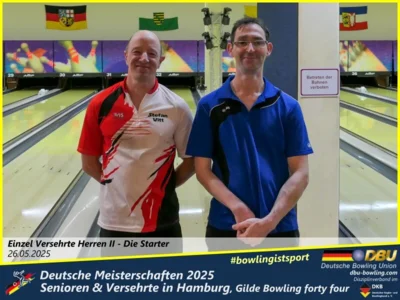 Foto des Albums: Fotoalbum 1 von den Deutschen Meisterschaften 2025 der Seniorinnen, Senioren & Versehrte in Hamburg, Gilde Bowling forty four