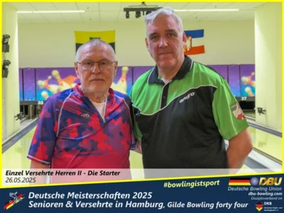 Foto des Albums: Fotoalbum 1 von den Deutschen Meisterschaften 2025 der Seniorinnen, Senioren & Versehrte in Hamburg, Gilde Bowling forty four