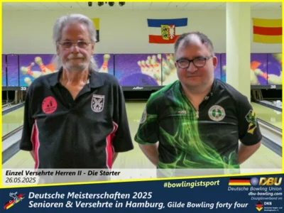 Foto des Albums: Fotoalbum 1 von den Deutschen Meisterschaften 2025 der Seniorinnen, Senioren & Versehrte in Hamburg, Gilde Bowling forty four