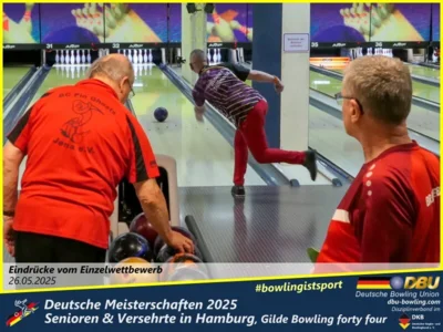 Foto des Albums: Fotoalbum 1 von den Deutschen Meisterschaften 2025 der Seniorinnen, Senioren & Versehrte in Hamburg, Gilde Bowling forty four