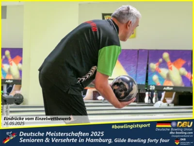 Foto des Albums: Fotoalbum 1 von den Deutschen Meisterschaften 2025 der Seniorinnen, Senioren & Versehrte in Hamburg, Gilde Bowling forty four
