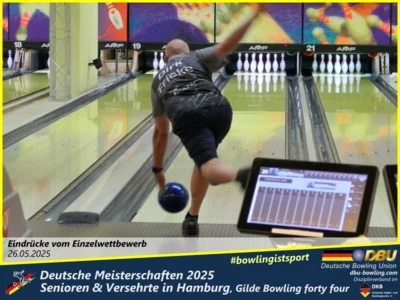 Foto des Albums: Fotoalbum 1 von den Deutschen Meisterschaften 2025 der Seniorinnen, Senioren & Versehrte in Hamburg, Gilde Bowling forty four