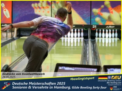 Foto des Albums: Fotoalbum 1 von den Deutschen Meisterschaften 2025 der Seniorinnen, Senioren & Versehrte in Hamburg, Gilde Bowling forty four
