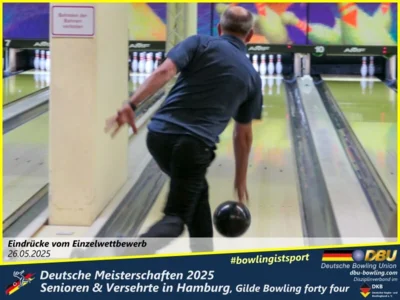 Foto des Albums: Fotoalbum 1 von den Deutschen Meisterschaften 2025 der Seniorinnen, Senioren & Versehrte in Hamburg, Gilde Bowling forty four