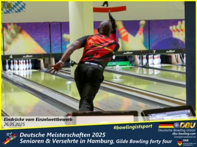 Foto des Albums: Fotoalbum 1 von den Deutschen Meisterschaften 2025 der Seniorinnen, Senioren & Versehrte in Hamburg, Gilde Bowling forty four