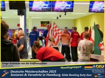 Foto des Albums: Fotoalbum 1 von den Deutschen Meisterschaften 2025 der Seniorinnen, Senioren & Versehrte in Hamburg, Gilde Bowling forty four