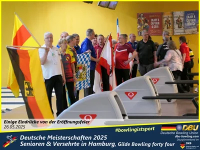 Foto des Albums: Fotoalbum 1 von den Deutschen Meisterschaften 2025 der Seniorinnen, Senioren & Versehrte in Hamburg, Gilde Bowling forty four