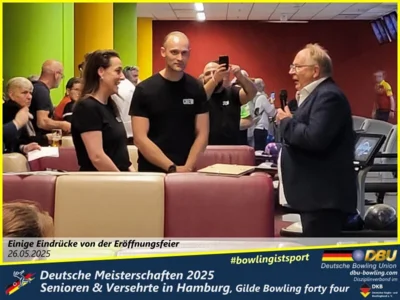 Foto des Albums: Fotoalbum 1 von den Deutschen Meisterschaften 2025 der Seniorinnen, Senioren & Versehrte in Hamburg, Gilde Bowling forty four