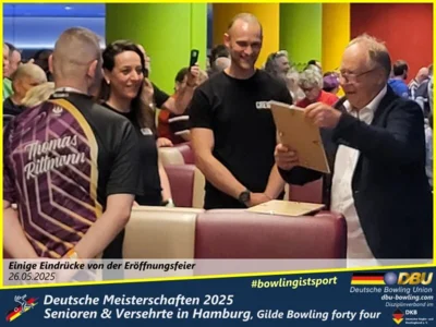 Foto des Albums: Fotoalbum 1 von den Deutschen Meisterschaften 2025 der Seniorinnen, Senioren & Versehrte in Hamburg, Gilde Bowling forty four