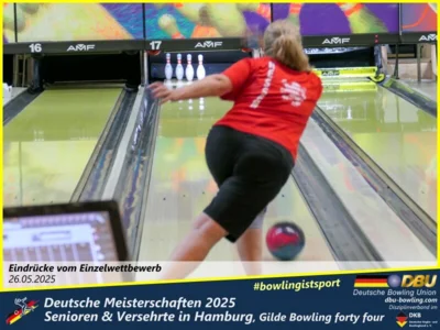Foto des Albums: Fotoalbum 1 von den Deutschen Meisterschaften 2025 der Seniorinnen, Senioren & Versehrte in Hamburg, Gilde Bowling forty four