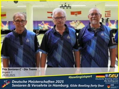 Foto des Albums: Fotoalbum 3 von den Deutschen Meisterschaften 2025 der Seniorinnen, Senioren & Versehrte in Hamburg, Gilde Bowling forty four