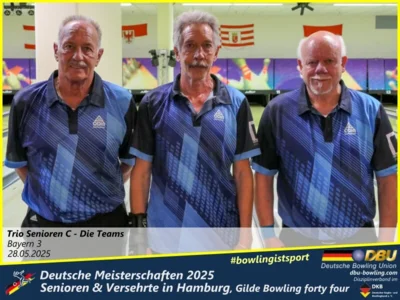 Foto des Albums: Fotoalbum 3 von den Deutschen Meisterschaften 2025 der Seniorinnen, Senioren & Versehrte in Hamburg, Gilde Bowling forty four