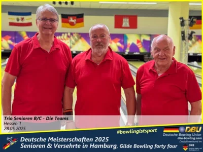 Foto des Albums: Fotoalbum 3 von den Deutschen Meisterschaften 2025 der Seniorinnen, Senioren & Versehrte in Hamburg, Gilde Bowling forty four