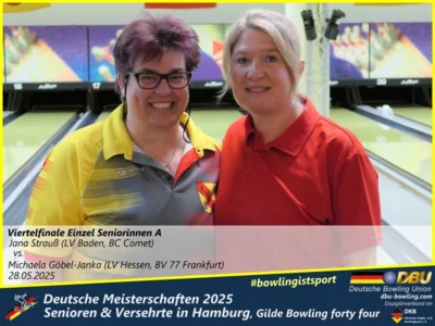 Foto des Albums: Fotoalbum 3 von den Deutschen Meisterschaften 2025 der Seniorinnen, Senioren & Versehrte in Hamburg, Gilde Bowling forty four