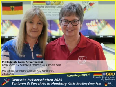Foto des Albums: Fotoalbum 3 von den Deutschen Meisterschaften 2025 der Seniorinnen, Senioren & Versehrte in Hamburg, Gilde Bowling forty four