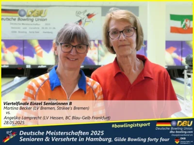 Foto des Albums: Fotoalbum 3 von den Deutschen Meisterschaften 2025 der Seniorinnen, Senioren & Versehrte in Hamburg, Gilde Bowling forty four
