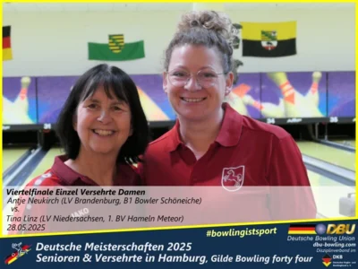 Foto des Albums: Fotoalbum 3 von den Deutschen Meisterschaften 2025 der Seniorinnen, Senioren & Versehrte in Hamburg, Gilde Bowling forty four