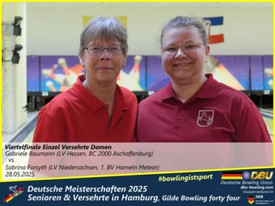 Foto des Albums: Fotoalbum 3 von den Deutschen Meisterschaften 2025 der Seniorinnen, Senioren & Versehrte in Hamburg, Gilde Bowling forty four