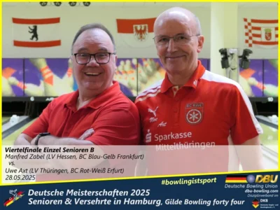 Foto des Albums: Fotoalbum 3 von den Deutschen Meisterschaften 2025 der Seniorinnen, Senioren & Versehrte in Hamburg, Gilde Bowling forty four