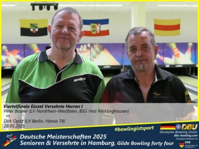 Foto des Albums: Fotoalbum 3 von den Deutschen Meisterschaften 2025 der Seniorinnen, Senioren & Versehrte in Hamburg, Gilde Bowling forty four