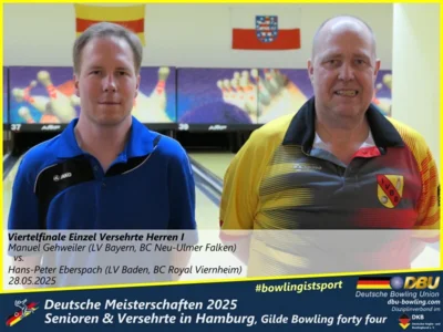 Foto des Albums: Fotoalbum 3 von den Deutschen Meisterschaften 2025 der Seniorinnen, Senioren & Versehrte in Hamburg, Gilde Bowling forty four
