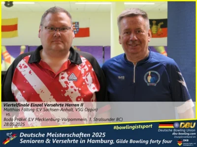Foto des Albums: Fotoalbum 3 von den Deutschen Meisterschaften 2025 der Seniorinnen, Senioren & Versehrte in Hamburg, Gilde Bowling forty four