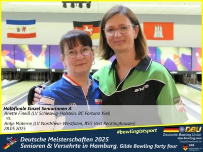 Foto des Albums: Fotoalbum 3 von den Deutschen Meisterschaften 2025 der Seniorinnen, Senioren & Versehrte in Hamburg, Gilde Bowling forty four
