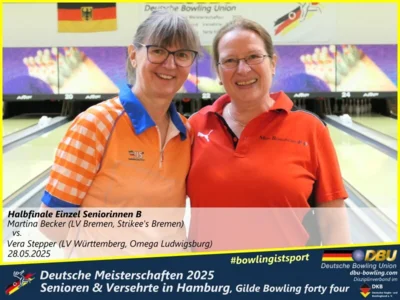 Foto des Albums: Fotoalbum 3 von den Deutschen Meisterschaften 2025 der Seniorinnen, Senioren & Versehrte in Hamburg, Gilde Bowling forty four