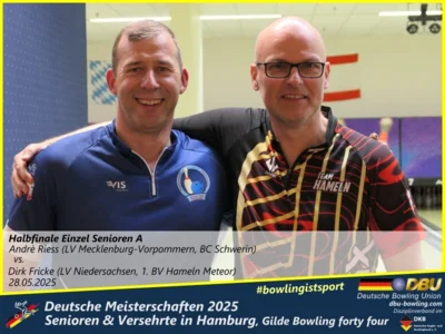 Foto des Albums: Fotoalbum 3 von den Deutschen Meisterschaften 2025 der Seniorinnen, Senioren & Versehrte in Hamburg, Gilde Bowling forty four