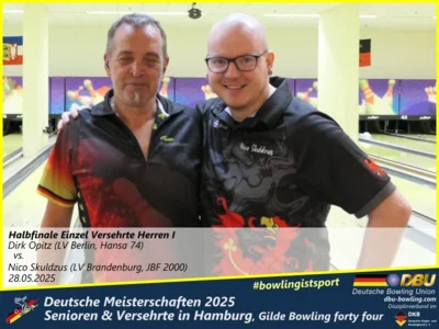 Foto des Albums: Fotoalbum 3 von den Deutschen Meisterschaften 2025 der Seniorinnen, Senioren & Versehrte in Hamburg, Gilde Bowling forty four